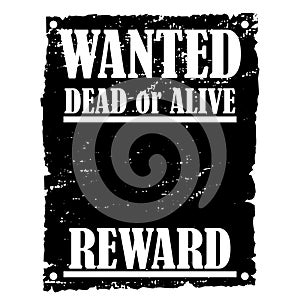 Wanted poster illustration by crafteroks