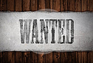 Wanted sign