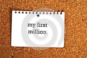 My first million on white paper