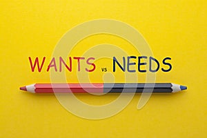 Wants Needs Concept