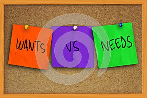 Wants vs Needs photo