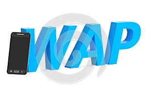 Wap concept with smartphone