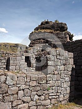 Waqrapukara or Waqra Pukara is an archaeological site in Peru located in the Cusco Region.