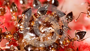 War of ants in nature