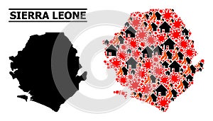 War Collage Map of Sierra Leone