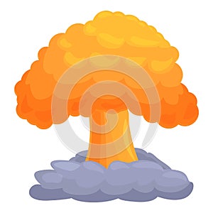 War explosion icon cartoon vector. Air reactor space