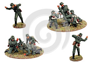 War game miniatures WWII, german soldiers