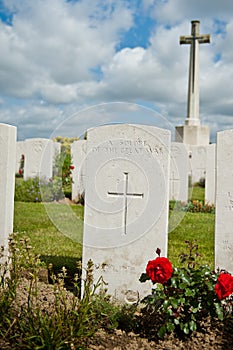 War grave of an unknown soldier