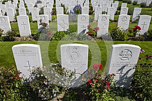 War Graves at Tyne Cot Cemetery in Belgium