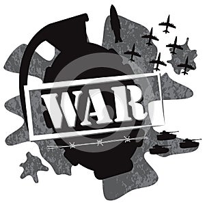 War grenade design illustration