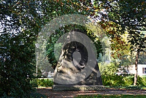 War Memorial in Castle and Park Koepenick in Autumn in Berlin photo