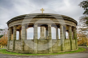 War memorial in Greenhead Park, Huddersfield, Yorkshire, England