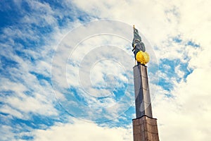 War Memorial - Heroes Monument of Red Army on Schwarzenbergplatz in Vienna, Austria