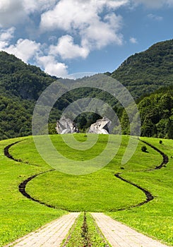 War memorial in Sutjeska National parc