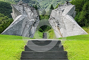 War memorial in Sutjeska National parc