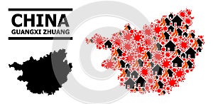 War Pattern Map of Guangxi Zhuang Region
