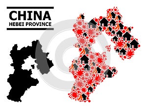 War Pattern Map of Hebei Province