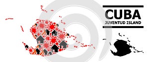 War Pattern Map of Juventud Island