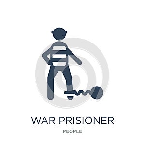 war prisioner icon in trendy design style. war prisioner icon isolated on white background. war prisioner vector icon simple and photo