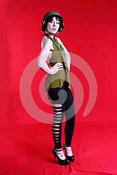 War Time Fashion Model