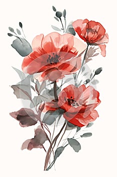 War-Torn Blooms: A Tribute to the Fallen Through Smudged Poppy P