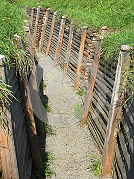 War trench