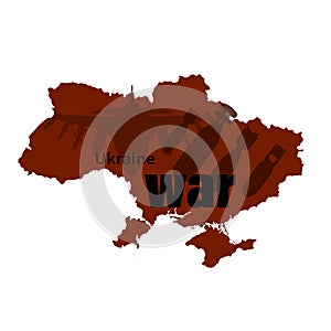 War in Ukraine vector illustration