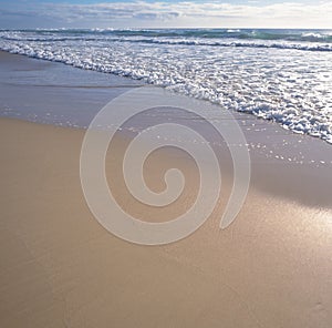 Warana Surf Beach Looking Out at Sea Sun Surf and Sand