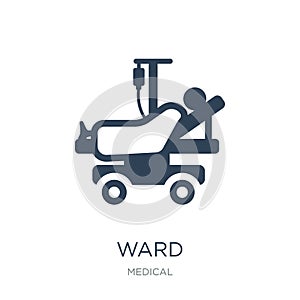ward icon in trendy design style. ward icon isolated on white background. ward vector icon simple and modern flat symbol for web