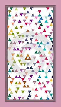 Wardrobe Glass Design Cdr Vector photo