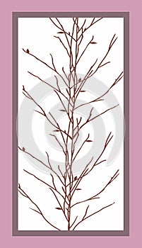 Wardrobe Glass Design Cdr Vector photo