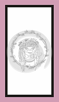 Wardrobe Glass Design Cdr Vector photo