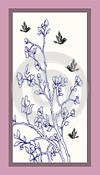Wardrobe Glass Design Cdr Vector photo
