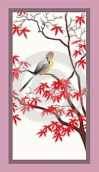 Wardrobe Glass Design Cdr Vector photo