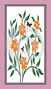 Wardrobe Glass Design Cdr Vector photo