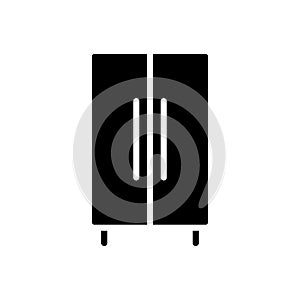 Wardrobe closet black glyph icon