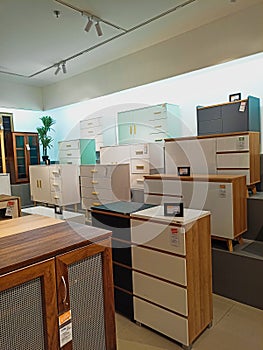 Wardrobe drawer for bedroom in Informa furniture store Indonesia. photo