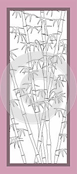 Wardrobe Glass Design Cdr Vector photo