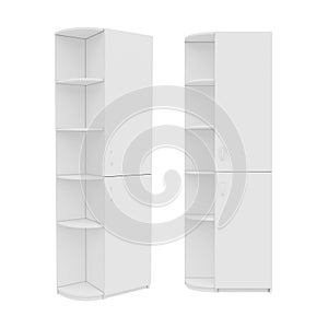 Wardrobe Isolated on White Background, 3D rendering