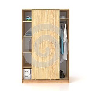 Wardrobe with sliding doors