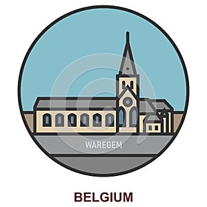 Waregem. Cities and towns in Belgium