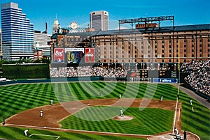 Warehouse behind Oriole Park at Camden Yards.