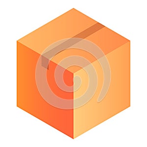 Sklad krabice ikona izometrický styl 