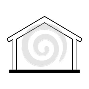 warehouse building isolated icon