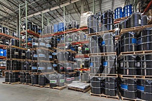 Warehouse chemical storage