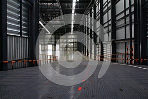 A warehouse is a commercial building for storage of goods.