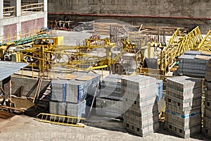 Warehouse of construction and consumables for the construction photo