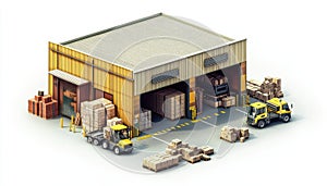 Warehouse equipped with artificial intelligence technology for efficient logistics