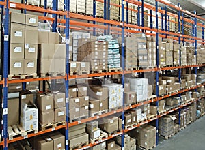 Warehouse with high bay