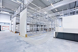 Warehouse industrial hall racking storage racks photo